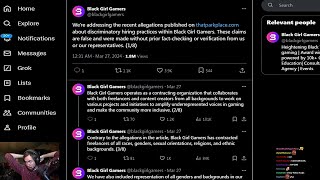 quotBlack Girl Gamersquot Group Threatens Legal Action [upl. by Oiramad]