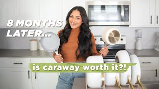 The Truth About Caraway Pans after 8 months of use  Bakeware amp Minis Comparison  Discount Code [upl. by Nolahs]