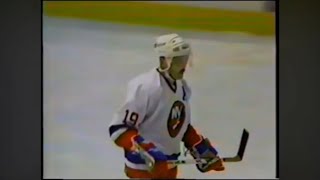 October 20 1987 Flames at Islanders ESPN SportsCenter highlights bad copy [upl. by Elletnuahs881]