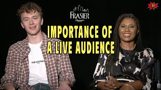 Frasier Stars Toks Olagundoye amp Anders Keith Reveal Favorite Set Piece amp Audience Magic [upl. by Larry164]