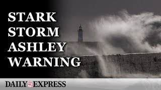 Storm Ashley Met Office warns danger to life ‘likely’ in storms 80mph winds [upl. by Hemminger421]