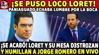 ¡SE EMPVTA EN VIVO ¡LORET HACE PAPILLA Y LE QUITA LO GALLITO A JORGE ROMERO EN CADENA NACIONAL [upl. by Odradlig]