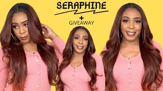 Outre Synthetic Melted Hairline HD Lace Front Wig  SERAPHINE GIVEAWAY WIGTYPESCOM [upl. by Luna]