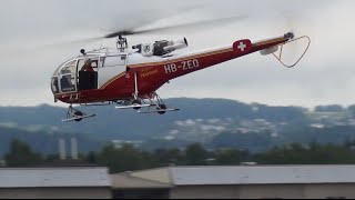 Alouette III AirGlaciers transport Oil Barrels RC Heli by MichaelT Heli Challenge 2016 [upl. by Waldman639]