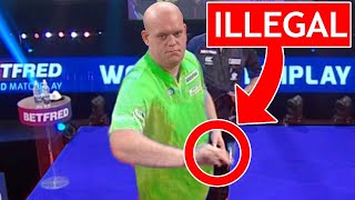 Illegal Darts Throws During PDC Matches [upl. by Lunnete719]