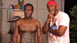 Deji Reveals His Abs [upl. by Ahtimat]