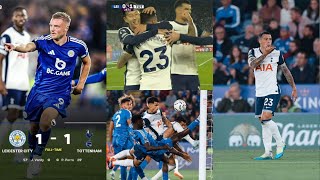 Leicester Vs Tottenham 1  1 match highlights [upl. by Ahsirtak983]