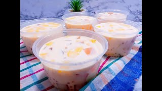 RESEP SAGO MANGO SPESIAL TANPA BLENDER IDE JUALAN DIMUSIM MANGGA [upl. by Notecnirp]