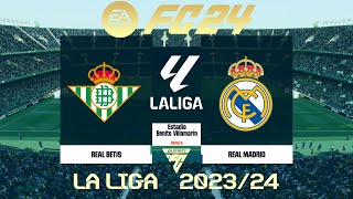 FC 24 Real Betis vs Real Madrid  La Liga 202324  PS5 Full Match [upl. by Denyse]