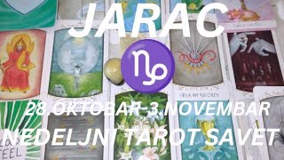 JARAC ♑ Distancirajte se od osobe koja vas vuče na dno✨❤️ NEDELJNI TAROT SAVET 28OKTOBAR3NOVEMBAR [upl. by Finnie973]