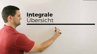 Integrale Übersicht bestimmt unbestimmt uneigentlich Integralfunktion  Mathe by Daniel Jung [upl. by Sirronal]