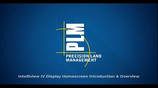 Intelliview IV Display Home Screen Introduction and Overview [upl. by Nezah]