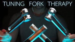 ASMR POWERFUL TUNING FORK VIBRATIONS  Low Hums for Deep Sleep No Talking [upl. by Hsur945]