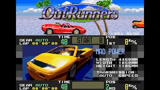 Mega Drive Longplay 152 OutRunners JP [upl. by Cavill]