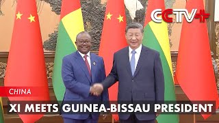 Xi Meets Guinea Bissau President [upl. by Nesyaj534]