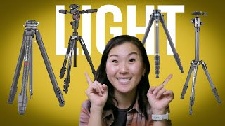 The 4 BEST LIGHTWEIGHT Travel Tripods of 2023 [upl. by Aicila]