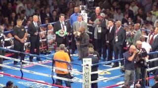 USA national anthem at Mayweather vs Canelo Alverez fight sang by Tank [upl. by Marjana]