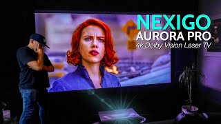 NexiGo Aurora Pro 4K 120 Hz Dolby Vision Laser Ultra Short Throw Projector [upl. by Abehsat586]