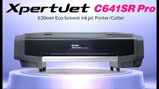 XpertJet C641SR Pro EcoSolvent PrinterCutter  MUTOH [upl. by Tim856]