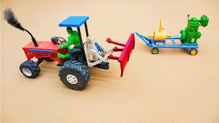 Mini DIY Tractor Cultivator Machine for Wheat Fields  DIY Mini Easy Tutorial Acrofter1 [upl. by Odlaw411]