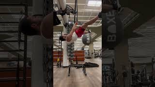 Straddle Front lever hold 10 seconds [upl. by Haidebez]