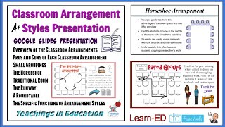 Appropriate Classroom Arrangements Education Conference amp Live Chat [upl. by Oiramd]