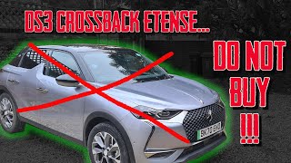 DS3 Crossback Etense 50 kWh electric SUVWhy you shouldnt buy this car [upl. by Nyleuqaj]