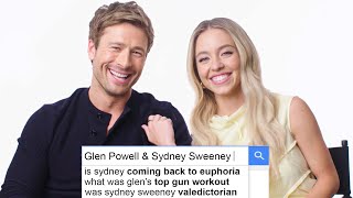 Sydney Sweeney and Glen Powell Answer the Webs Most Searched Questions  WIRED [upl. by Eileme80]