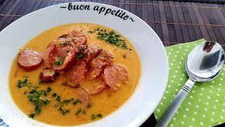 Paprikacremesuppe mit Cabanossi Thermomix® TM5 [upl. by Refinaj333]