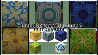 Glazed terracotta designs in Minecraft [upl. by Abbotsun]