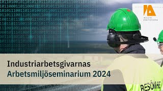 Arbetsmiljöseminarium 2024 [upl. by Alfons]