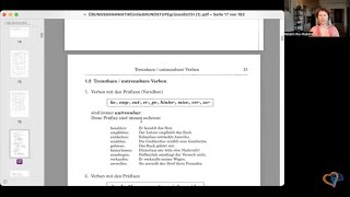 DEUTSCHE VERBEN TRENNBAR UNTRENNBAR ODER BEIDES  B2C1GRAMMATIK daf deutscheverben [upl. by Sension]