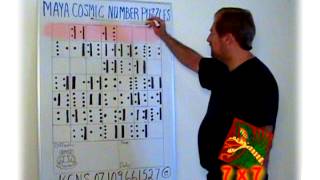 Maya Cosmic Number Puzzles tutorial of 7x7 Maya Numbers in English Volume 2 [upl. by Mariel719]