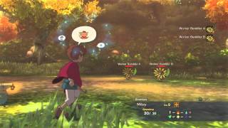 Ni no Kuni Wrath of the White Witch  Golden Grove quotForest of Plentyquot Gameplay video [upl. by Benito]