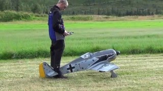 Top Flite FockeWulf 190 with EME55 maiden [upl. by Amelita]