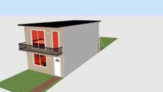 Casa 5x10 Mts 50 m2  House 5x10 [upl. by Eerrahs]