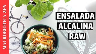 ENSALADA ALCALINIZANTE  Alcalina Vegana Raw Crudivegana [upl. by Enirac379]