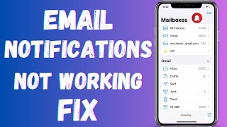 How to Fix Email Notifications Not Working in iphone  Email Notifications Not Working ios 18 [upl. by Jacynth]