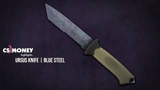 CSGO  Ursus Knife  Blue Steel [upl. by Aidnahs]