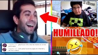 ESTE NIÑO RATA ES HUMILLADO EN DIRECTO POR SU YOUTUBER FAVORITO 😱 [upl. by Ttessil]