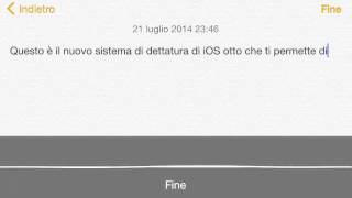 iOS 8 beta 4 introduce un nuovo sistema di dettature in tempo reale [upl. by Horatius]