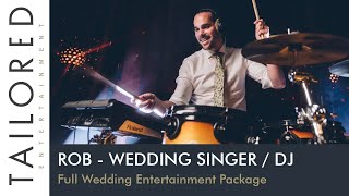 Rob  Wedding Singer  DJ With Percussion  Full Wedding Entertainment Package [upl. by Phenice507]