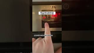 AEG pyrolyse how to do self cleaning your oven [upl. by Werda]