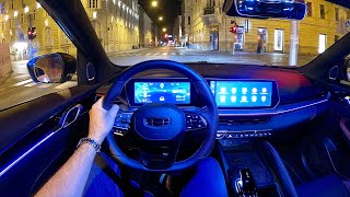 New GEELY COOLRAY 2024  NIGHT POV test DRIVE amp REVIEW 172 HP 15 TD [upl. by Oiril]