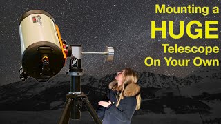 How to handle a huge telescope OTA  One person Celestron C14 Assembly [upl. by Cris]