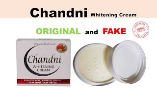 Chandni Whitening cream  Original vs Fake review [upl. by Felicidad633]