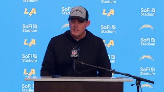 Interim HC Giff Smith Postgame Press Conference vs Bills  LA Chargers [upl. by Oiludbo189]