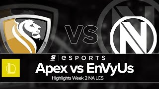 Highlights APX vs NV NA LCS Summer W2D1 Full Series [upl. by Torrlow]