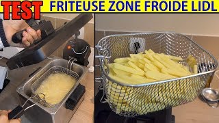 friteuse lidl silvercrest zone froide sef 2300w coolzone deep fat fryer kaltzonenfritteuse [upl. by Rolecnahc499]