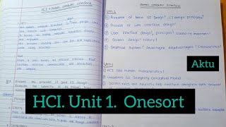 HCI unit 1 aktu onesort।। cse walehuman computer interface important questions [upl. by Zoilla883]